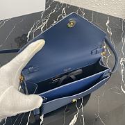 PRADA | Dark Blue Saffiano Mini Bag - 1BP020 - 20 x 12 x 4 cm - 3