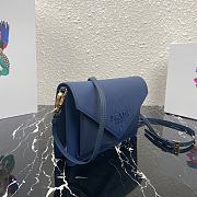 PRADA | Dark Blue Saffiano Mini Bag - 1BP020 - 20 x 12 x 4 cm - 6