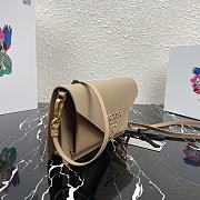 PRADA | Beige Saffiano Mini Bag - 1BP020 - 20 x 12 x 4 cm - 6