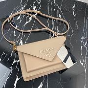 PRADA | Beige Saffiano Mini Bag - 1BP020 - 20 x 12 x 4 cm - 3