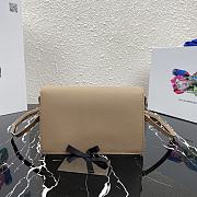 PRADA | Beige Saffiano Mini Bag - 1BP020 - 20 x 12 x 4 cm - 2