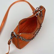 Prada | Re-Edition nylon mini orange bag - 1TT122 - 15 x 11 x 4 cm  - 4