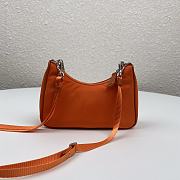 Prada | Re-Edition nylon mini orange bag - 1TT122 - 15 x 11 x 4 cm  - 5