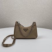 Prada | Re-Edition nylon mini beige bag - 1TT122 - 15 x 11 x 4 cm  - 1