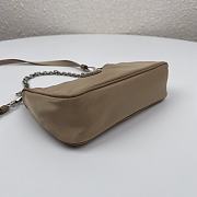 Prada | Re-Edition nylon mini beige bag - 1TT122 - 15 x 11 x 4 cm  - 2