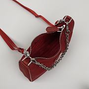 Prada | Re-Edition nylon mini red bag - 1TT122 - 15 x 11 x 4 cm  - 4