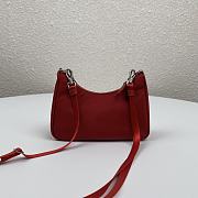 Prada | Re-Edition nylon mini red bag - 1TT122 - 15 x 11 x 4 cm  - 5