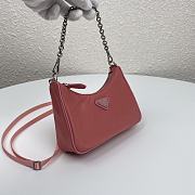 Prada | Re-Edition nylon mini pink bag - 1TT122 - 15 x 11 x 4 cm  - 5