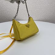 Prada | Re-Edition nylon mini yellow bag - 1TT122 - 15 x 11 x 4 cm  - 3