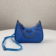 Prada | Re-Edition nylon mini blue bag - 1TT122 - 15 x 11 x 4 cm  - 1