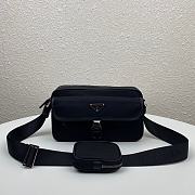 PRADA | Nylon Cross-Body Black Bag - 2VH074 - 25 x 15 x 8 cm - 1