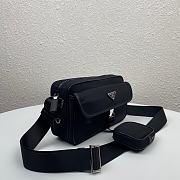 PRADA | Nylon Cross-Body Black Bag - 2VH074 - 25 x 15 x 8 cm - 3