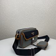 PRADA | Nylon Cross-Body Grey Bag - 2VH074 - 25 x 15 x 8 cm - 3