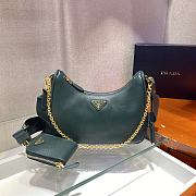 Prada Re-edition 2005 Saffiano Dark Green - 1BH204 - 23x17x6.5cm - 6