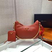 Prada Re-edition 2005 Saffiano Red - 1BH204 - 23x17x6.5cm - 6