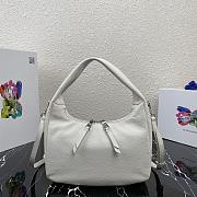 PRADA | White Hobo Bag - 1BC132 - 26 x 21 x 9.5 cm - 6