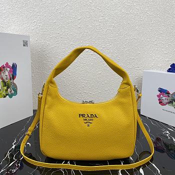 PRADA | Yellow Hobo Bag - 1BC132 - 26 x 21 x 9.5 cm