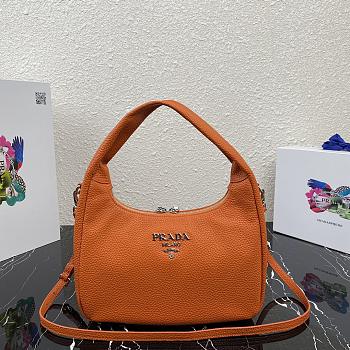 PRADA | Orange Hobo Bag - 1BC132 - 26 x 21 x 9.5 cm