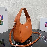 PRADA | Orange Hobo Bag - 1BC132 - 26 x 21 x 9.5 cm - 3