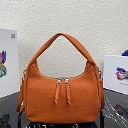 PRADA | Orange Hobo Bag - 1BC132 - 26 x 21 x 9.5 cm - 5