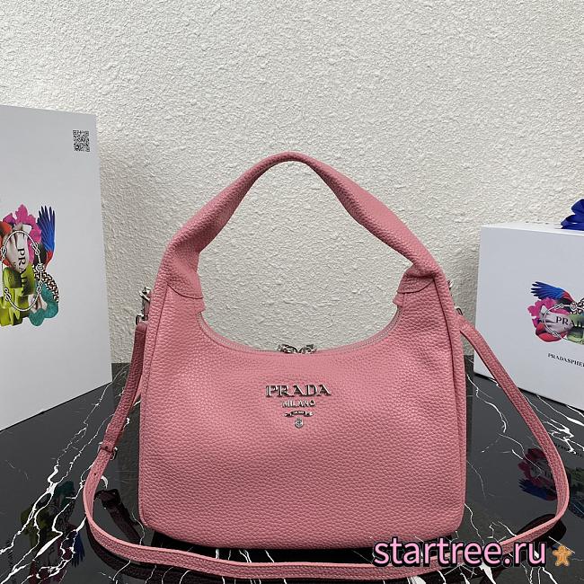 PRADA | Pink Hobo Bag - 1BC132 - 26 x 21 x 9.5 cm - 1