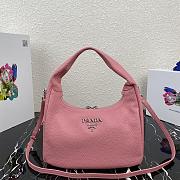 PRADA | Pink Hobo Bag - 1BC132 - 26 x 21 x 9.5 cm - 1