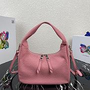 PRADA | Pink Hobo Bag - 1BC132 - 26 x 21 x 9.5 cm - 4