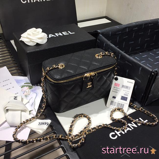 CHANEL | Cosmetic Black Bag - AS1341 - 16 × 8 × 10cm - 1