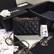 CHANEL | Cosmetic Black Bag - AS1341 - 16 × 8 × 10cm - 5