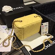 CHANEL | Cosmetic Yellow Bag - AS1341 - 16 × 8 × 10cm - 5