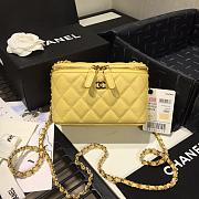 CHANEL | Cosmetic Yellow Bag - AS1341 - 16 × 8 × 10cm - 4