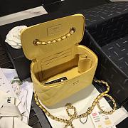 CHANEL | Cosmetic Yellow Bag - AS1341 - 16 × 8 × 10cm - 3