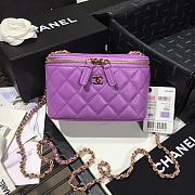 CHANEL | Cosmetic Purple Bag - AS1341 - 16 × 8 × 10cm - 6