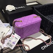 CHANEL | Cosmetic Purple Bag - AS1341 - 16 × 8 × 10cm - 5