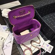 CHANEL | Cosmetic Purple Bag - AS1341 - 16 × 8 × 10cm - 2