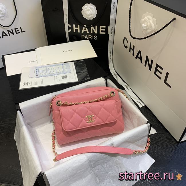CHANEL | Camera Case With Extra Pink Clutch - AS1367 - 22 x 15 x 6 cm - 1