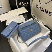 CHANEL | Camera Case With Extra Blue Clutch - AS1367 - 22 x 15 x 6 cm - 5