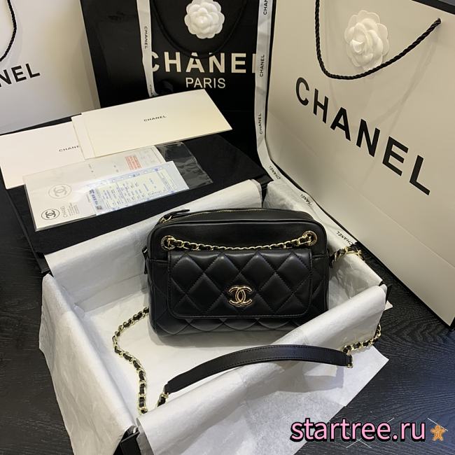 CHANEL | Camera Case With Extra Black Clutch - AS1367 - 22 x 15 x 6 cm - 1