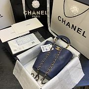 Chanel | Blue Chain handle Bucket Bag - AS1362 - 32 x 26 x 15 cm - 1