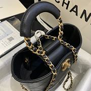 Chanel | Black Chain handle Bucket Bag - AS1362 - 32 x 26 x 15 cm - 6