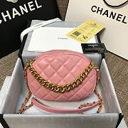 Chanel | Pink Lambskin Studded Logo Camera Case - AS1511 - 13 x 20 x 5 cm - 3