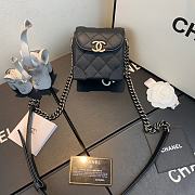 Chanel | Mini Quilted Leather Crossbody Black Bag - AS1169 - 11x7x11cm - 1