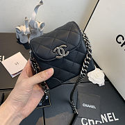 Chanel | Mini Quilted Leather Crossbody Black Bag - AS1169 - 11x7x11cm - 6