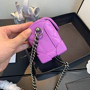 Chanel | Mini Quilted Leather Crossbody Purple Bag - AS1169 - 11x7x11cm - 3