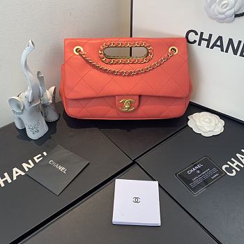 Chanel | Small Red Flap Bag - AS1466 - 26 x 17 x 6cm