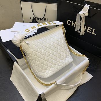 Chanel | State Of The Art White Hobo Bag - AS0845 - 21 x 24 x 14 cm