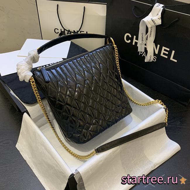 Chanel | State Of The Art Black Hobo Bag - AS0845 - 21 x 24 x 14 cm - 1