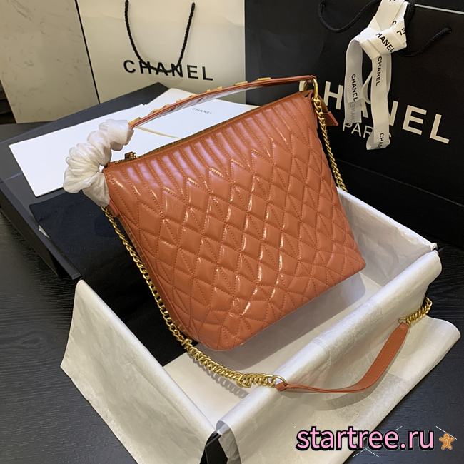 Chanel | State Of The Art Hobo Apricot Bag - AS0845 - 21 x 24 x 14 cm - 1