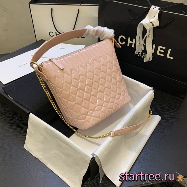 Chanel | State Of The Art Hobo Pink Bag - AS0845 - 21 x 24 x 14 cm - 1