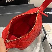 Chanel | Small Lambskin Hobo Red Bag - AS1745 - 15 x 15 x 12 cm - 6